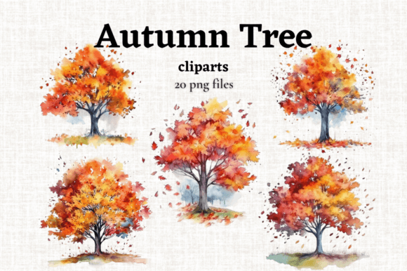 Autumn Tree, Fall Trees Clipart: Capture the Season's Warmth