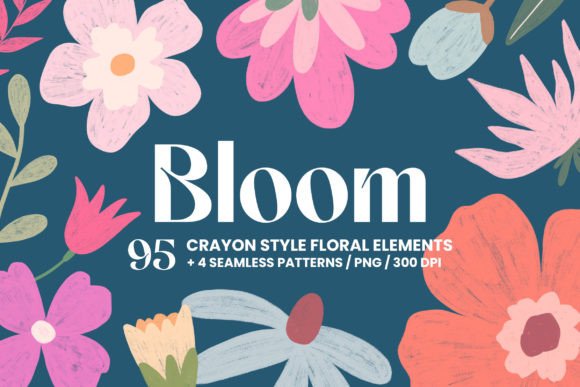 Bloom: Unlocking Playful Design with Crayon Pencil Flowers