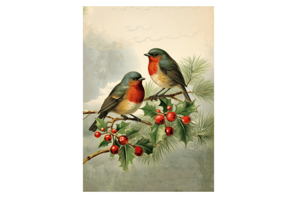 Charming Xmas Robins Christmas Card Designs