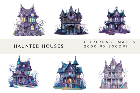Crafting Spooky Charm with Haunted Houses Designs