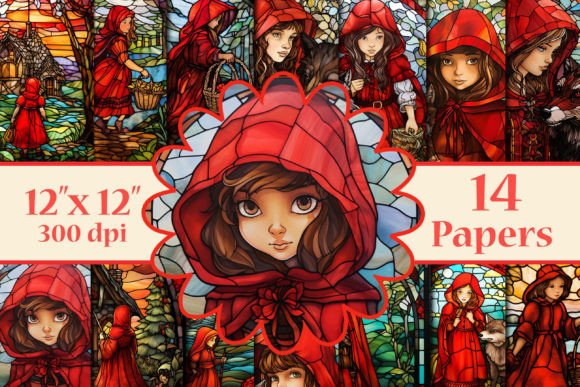 Little Red Riding Hood Digital Papers: A Timeless Tale for Your Crafts