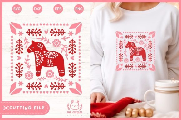 Scandinavian Dala Horse SVG: A Nordic Design Essential