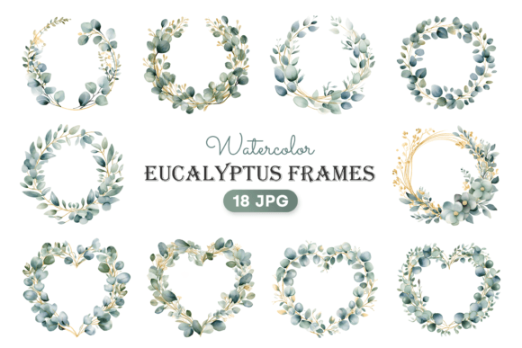 Watercolor Eucalyptus Wreath Clipart: A Designer's Guide to Organic Branding